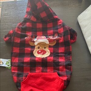Top Paw Red and Black Checkered Dog Hoodie